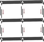 FIDUCIAL HOME 4 Tiers Shoe Rack Organizer 16-20 Pairs Stackable Shoe Storage Shelf Durable for Closet Entryway, Black - Image 5