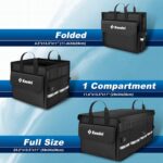 K KNODEL Car Trunk Organizer with Lid, Collapsible Car Trunk Storage Organizer, Car Organizer and Storage for SUV, Truck, Sedan (Medium, Black) - Image 3
