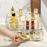 Clear Makeup Organizer for Vanity, Large Desk Organizer with Stackable Drawer for Cosmetics, Skincare, Lipsticks, Palette, Nail Care, Ideal Storage for Dresser and Bathroom Countertop - Image 4