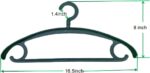 10 Pack Heavy Duty Coat Hangers 25lb Load Capacity Swivel Suit Clothes Hanger Wide Shoulder Jacket Hangers Thick Large Non Slip Oversize Hanger Black - Image 3