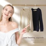 10 Pack Heavy Duty Coat Hangers 25lb Load Capacity Swivel Suit Clothes Hanger Wide Shoulder Jacket Hangers Thick Large Non Slip Oversize Hanger Black - Image 6