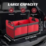 Sposuit Trunk Organizer for Car - 70L Collapsible Car Storage with 11 Pockets & Reinforced Handles, SUV Trunk Organizers for Grocery Cargo - Image 3
