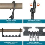 Wonder Hanger Max 10-Pack Space Saving Hangers, Reinforced Hooks Swivels 360°, Cascading Hanger, College Dorms & Storage Closet Organizer, Fully Assembled – Grey - Image 3