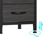 EXOTICA 3 Tier Entryway Bench Shoe Storage Bench with 4 Fabric Drawers Metal Frame and Wooden Board Shoe Rack Bench with Seat for Entryway Hallway Front Door Doorway - Image 7