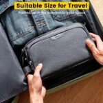 Vorspack Travel Toiletry Bag - Water Resistant Travel Bag for Toiletries, Cosmetics, Accessories, Gifts for Men - Grey - Image 5