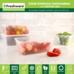 Freshware Food Storage Containers [50 Set] 25 oz Plastic Deli Containers with Lids, Slime, Soup, Meal Prep Containers, BPA Free, Stackable, Leakproof, Microwave, Dishwasher and Freezer Safe - Image 3