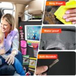 Car Backseat Organizer ，2 Pack Car Organizer Back Seat with 11" Tablet Holder, 10 Storage Pockets Seat Back Protectors Kick Mats for Kids Toddlers, Travel Accessories (Black) - Image 4