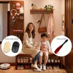 Solid Wood Shoe Bench, Shoe Rack with Leather Cushion, 2-Tier Entryway Storage for Hallway, Easy Assembly, 580lb Weight Capacity, 31.5" L x 14.2" W x 16.5" H - Image 4