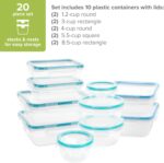 Snapware Total Solutions (10-Pack, Mixed Sizes) Plastic Food Storage Containers Set, Airtight & Leakproof Locking BPA-Free Lids Tupperware, Freezer Dishwasher Microwave Safe - Image 4