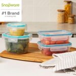 Snapware Total Solutions (10-Pack, Mixed Sizes) Plastic Food Storage Containers Set, Airtight & Leakproof Locking BPA-Free Lids Tupperware, Freezer Dishwasher Microwave Safe - Image 8