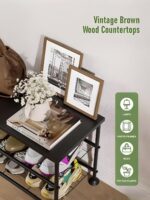 3-Tier Shoe Rack Bench - Entryway Organizer with Shoe Storage, Sturdy Shoe Shelf for Front Door, Small Space Saving Furniture, Black, 27.2" x 12.0" x 15.9" - Image 6