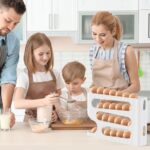 Egg Holder for Fridge, Automatic Rolling Egg Dispenser for Refrigerator, Countertop, Kitchen - Space-saving Egg Roller/Organizer/Storage/Container/Tray for Fridge - 1 Pack for 28 Large Size Eggs - Image 4