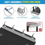 JayRex Countertop Corner Shelf, 3 Tier Shelf Moveable Organizer for Bathroom Counter, Make Up, Dresser Table, Desktop Shelf (Black) - Image 4