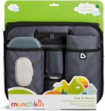 Munchkin Out-n-About Trunk Organizer for SUVs and Cars with Portable Changing Pad and Wet Baby Wipes for Diaper Changes On-the-Go, Collapsible, Grey - Image 3