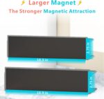 Magnetic Spice Rack For Refrigerator Magnetic Fridge Shelf For Kitchen Spice Organizer Magnetic Shelf For Fridge Space Saving Black 4 Pack - Image 4