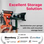 TIDYME Garage Tool Organizer Wall Mount - 80 inches - Sturdy Storage Rack with Adjustable Hooks, Anti-Rust - Easy Installation, 500lbs Capacity - Garden Tool Organizer (05 Racks & 10 Hooks) - Image 3