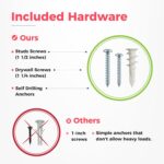 TIDYME Garage Tool Organizer Wall Mount - 80 inches - Sturdy Storage Rack with Adjustable Hooks, Anti-Rust - Easy Installation, 500lbs Capacity - Garden Tool Organizer (05 Racks & 10 Hooks) - Image 5