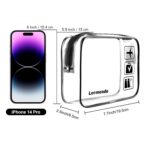 Lermende 2pcs Clear Toiletry Bag TSA Approved Travel Bag,Carry On for Travel,Airport Airline Accessories Compliant Bag,Quart Sized Makeup Cosmetic bag Women Men (Black, 2 Pack) - Image 3