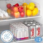 STORi Bliss 10" x 6" Open Clear Pantry Organizer Bin, Set of 2, Plastic Containers with Handle for Kitchen, Fridge, Cabinet, Closet, Bathrom, Undersink Storage Made in USA - Image 3