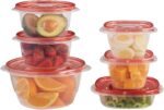 Rubbermaid TakeAlongs Assorted Food Storage Containers, Tint Chili, 40-Piece Set - Image 4