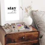 Welaxy Desk Drawer Organizer Tray, 8-Piece Beige Office Storage, Nordic Minimalist Lifestyle (Oatmeal) - Image 3