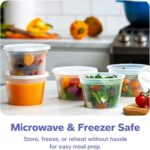 GUSTO [48 Sets 16 oz. Plastic Deli Disposable Food Storage Containers With Airtight Lids (Formerly Comfy Package) - Image 4