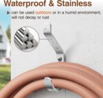 10-Pack Coat Hook for Hanging, 20LB (Max), Stainless Wall Hooks for Towel, Hat, Backpack, Key, Clothes, Wall Mounted Coat Hanger for Closet, Metal, Silver 3.75“ - Image 4