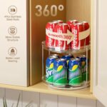 LAMU 2 Tier Lazy Susan Turntable Organizer 9.25'' Rotating Spice Rack Organization for Cabinet, Kitchen, Pantry, Countertop, Bathroom, Vanity, Medicine Cabinet Organizer, Clear - Image 3