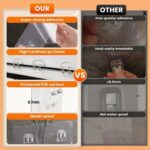 18 Pack Strong Adhesive Shower Caddy Replacemen-No Drilling, Transparent & Waterproof Strips for Bathroom and Kitchen Organization - Image 4