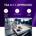 TSA Approved Clear Toiletry Bag 2-Pack, Quart Size Travel Cosmetic & Makeup Bags, Carry-On Airport Compliant - Image 3