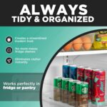 Automatic Soda Can Organizer - 2-Pack - Soda Can Dispenser for Refrigerator - Automatic Drink Holder for Fridge - Organizing Rack for Kitchen or Pantry - Beverage Dispenser & Holder (Small) - Image 4