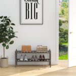 Bamboo 2-Tier Shoe Rack Stackable Shelf Storage Organizer for Entryway, Hallway and Closet, 27.2"x11"x13.2" (Mocha) - Image 3