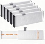 5 Pack Drawer Dividers Clothes Adjustable Dresser Organizers, Expandable Drawer Separators for Dresser, Bedroom, Kitchen and Office Storage, 4" High/11-17 Long - Image 2