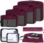 BAGAIL 8 Set/9 Set Packing Cubes Luggage Packing Organizer for Travel, Suitcase Packing Bags for Travel Accessories - Image 2