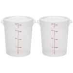 Cambro Food Storage Containers with Lids (BPA-Free) - 4 Quart Food Storage Container (2 Pack) - Image 2