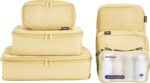 Compression Packing Cubes for Travel, 6-Piece Set (L/M/S), Double-Zip Luggage Organizers with Mesh Panels, Space-Saving Clothes Storage Bags for Suitcase & Carry-On (6 Pack, Bright Yellow) - Image 2