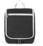 Della Gao Black Water Repellent Polyester Hanging Toiletry Bag for Travel - Image 2
