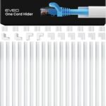 EVEO Cable Hider - One Cord Hider 300” Cord Cover Wall Cable Hider, Cable Concealer, Wire Hiders for TV on Wall. Cable Management, Cord Hider Cable Raceway Wire Covers for Cords (White, Small) - Image 2