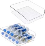 Ettori 2 Pack Water Bottle Organizer Refrigerator Organizer Bins and Clear Storage Bins for Fridge, Freezer, Cabinet, Cupboard, Pantry Shelf, BPA-Free - Image 2