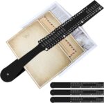 PerKoop Plastic All Purpose Document Sorter Alphabetical File Organizer Compact Upright Space Saving Paper Organizer for File Office, Black, 2.52 x 23.5 inches(1 Set) - Image 2