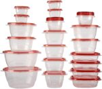 Rubbermaid TakeAlongs Assorted Food Storage Containers, Tint Chili, 40-Piece Set - Image 2