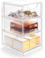 Small Desk Organizer with Drawer, Desktop Organization for Office Supplies, Jewelry Storage Box - Image 2