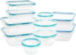 Snapware Total Solutions (10-Pack, Mixed Sizes) Plastic Food Storage Containers Set, Airtight & Leakproof Locking BPA-Free Lids Tupperware, Freezer Dishwasher Microwave Safe - Image 2