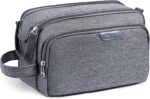 Vorspack Travel Toiletry Bag - Water Resistant Travel Bag for Toiletries, Cosmetics, Accessories, Gifts for Men - Grey - Image 2