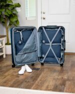Large Compression Packing Cubes for Travel-Packing Cube Luggage Organizers 7 Piece Set for Checked Luggage-Ultralight, Expandable/Compression Bags by TRIPPED Travel Gear (Navy/White) - Image 3