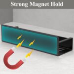 Magnetic Water Bottle Holder for Refrigerator, Cup Holder Organizer for Stanley and Tumbler for Kitchen, 4 Pack, Black - Image 3