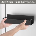 Magnetic Water Bottle Holder for Refrigerator, Cup Holder Organizer for Stanley and Tumbler for Kitchen, 4 Pack, Black - Image 4