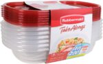 Rubbermaid Take Alongs Food Storage Container, 4-Cup Rectangle, Set of 12, (12 Pack), Red - Image 4