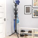 Simple Houseware Standing Coat and Hat Hanger Organizer Tree Shaped Rack for Entryway, Bedroom, and Hallway, 18 Hooks, Black - Image 4
