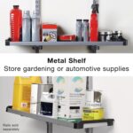 Rubbermaid FastTrack Rail Large Shelf Organization System, Holds up to 50 Pounds, Ideal for Cleaning Products/Garden Supplies/Laundry Products - Image 3